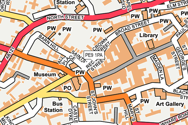 Map of PARK MOVE LTD at local scale