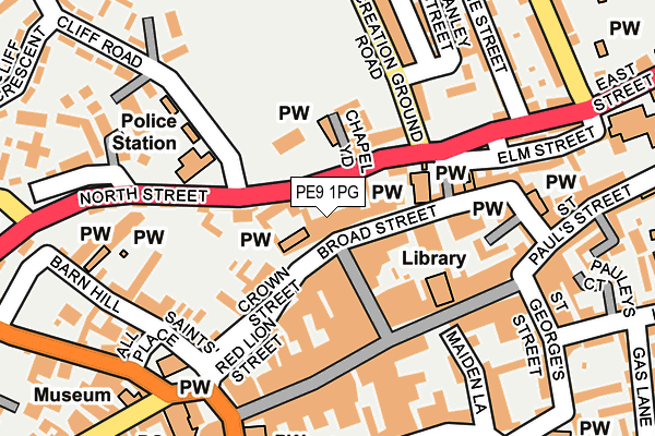 Map of EE SPV 1 LIMITED at local scale