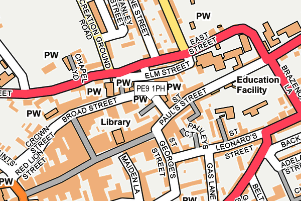 Map of 1PMM LTD at local scale