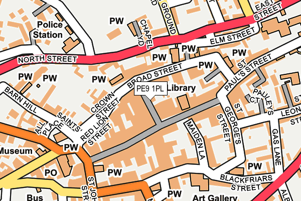 PE9 1PL map - OS OpenMap – Local (Ordnance Survey)