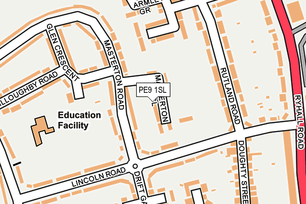 PE9 1SL map - OS OpenMap – Local (Ordnance Survey)