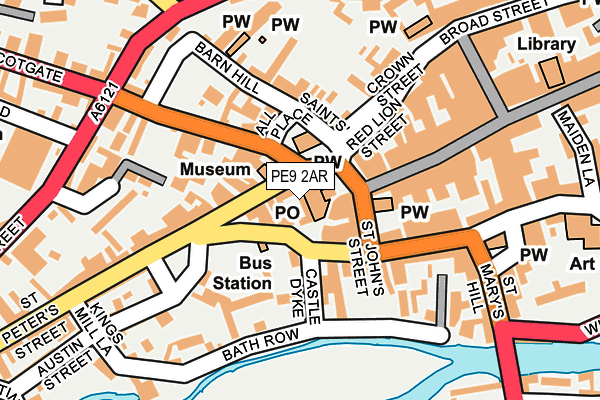 PE9 2AR map - OS OpenMap – Local (Ordnance Survey)