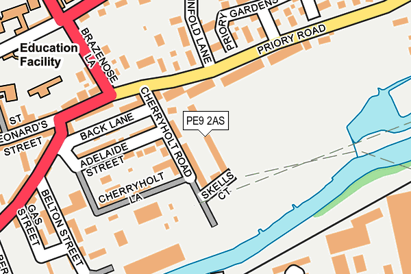 PE9 2AS map - OS OpenMap – Local (Ordnance Survey)