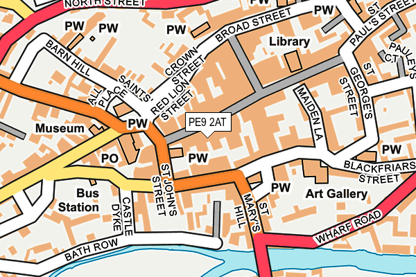 PE9 2AT map - OS OpenMap – Local (Ordnance Survey)