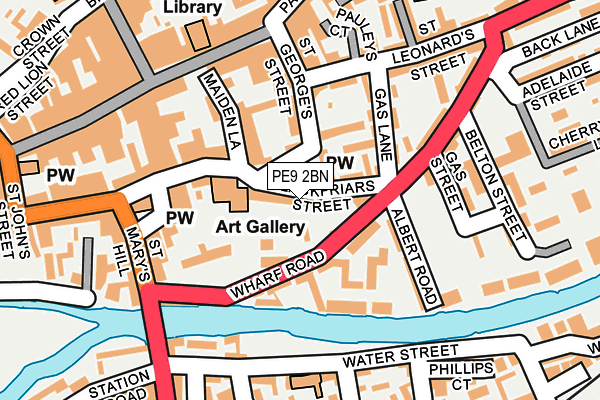 PE9 2BN map - OS OpenMap – Local (Ordnance Survey)