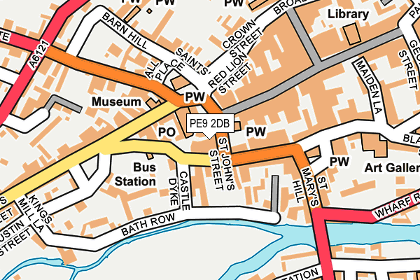 PE9 2DB map - OS OpenMap – Local (Ordnance Survey)