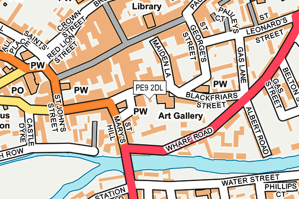 PE9 2DL map - OS OpenMap – Local (Ordnance Survey)