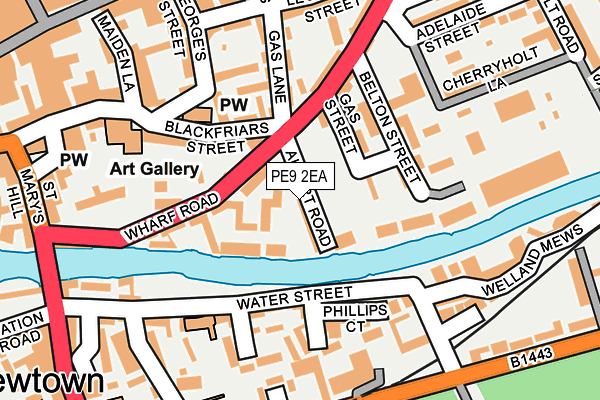 PE9 2EA map - OS OpenMap – Local (Ordnance Survey)