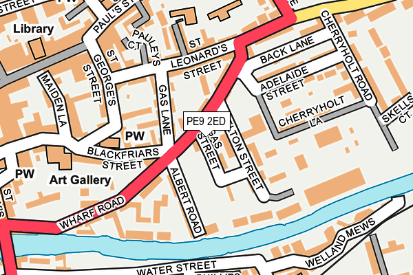 PE9 2ED map - OS OpenMap – Local (Ordnance Survey)