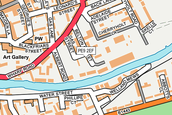 PE9 2EF map - OS OpenMap – Local (Ordnance Survey)