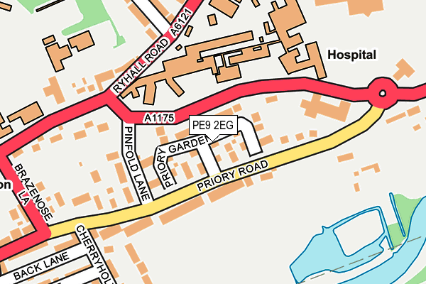 PE9 2EG map - OS OpenMap – Local (Ordnance Survey)