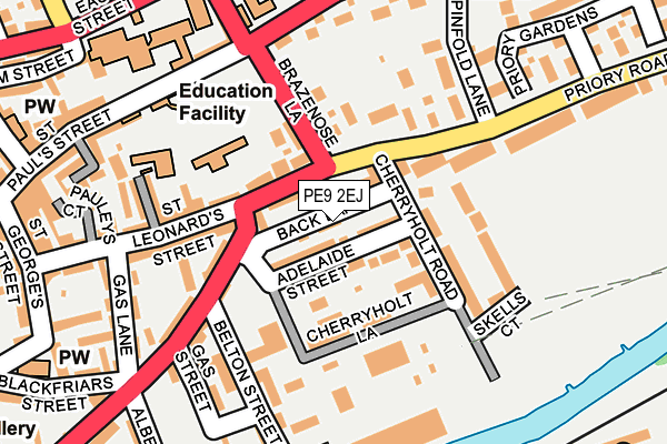 PE9 2EJ map - OS OpenMap – Local (Ordnance Survey)