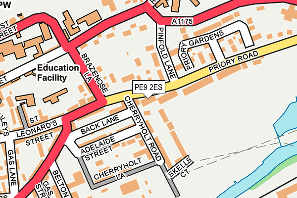 PE9 2ES map - OS OpenMap – Local (Ordnance Survey)