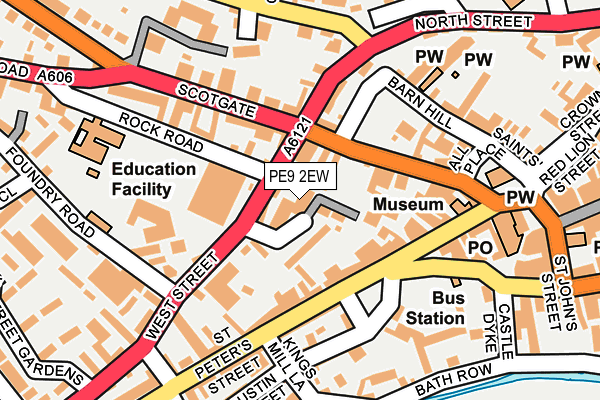 PE9 2EW map - OS OpenMap – Local (Ordnance Survey)