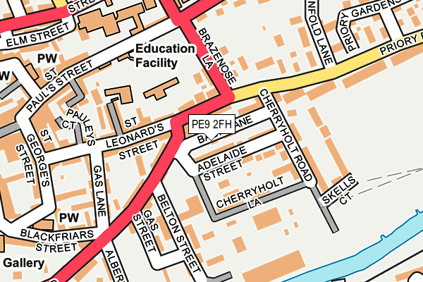 PE9 2FH map - OS OpenMap – Local (Ordnance Survey)