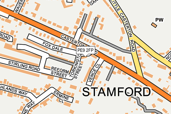 PE9 2FP map - OS OpenMap – Local (Ordnance Survey)