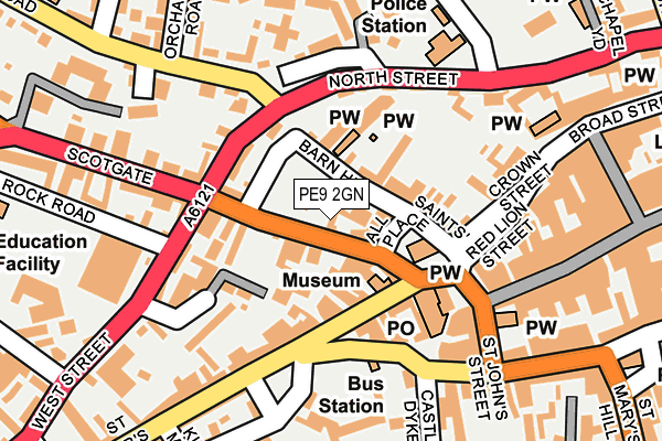 PE9 2GN map - OS OpenMap – Local (Ordnance Survey)