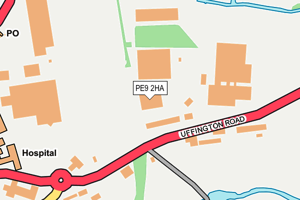 PE9 2HA map - OS OpenMap – Local (Ordnance Survey)