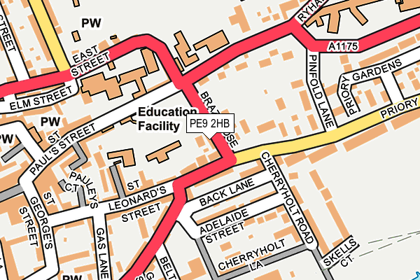 PE9 2HB map - OS OpenMap – Local (Ordnance Survey)