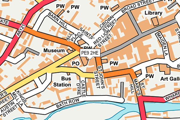 PE9 2HE map - OS OpenMap – Local (Ordnance Survey)