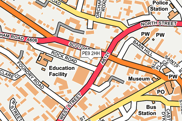 PE9 2HH map - OS OpenMap – Local (Ordnance Survey)