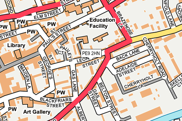 PE9 2HN map - OS OpenMap – Local (Ordnance Survey)