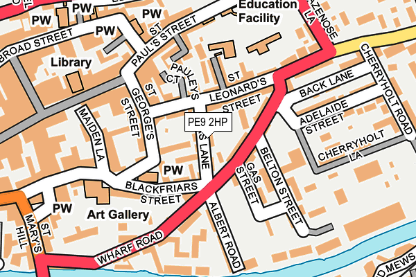 PE9 2HP map - OS OpenMap – Local (Ordnance Survey)