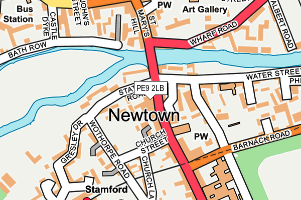 PE9 2LB map - OS OpenMap – Local (Ordnance Survey)