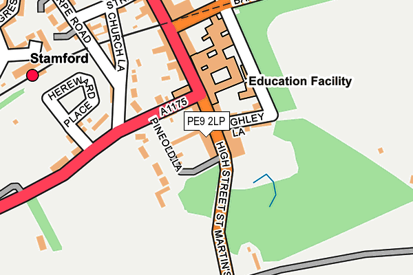 PE9 2LP map - OS OpenMap – Local (Ordnance Survey)