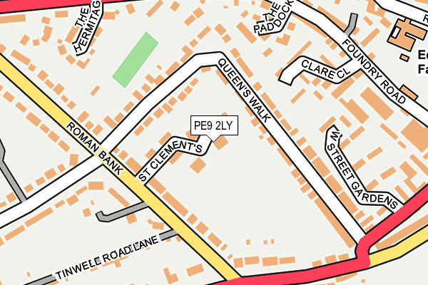 PE9 2LY map - OS OpenMap – Local (Ordnance Survey)