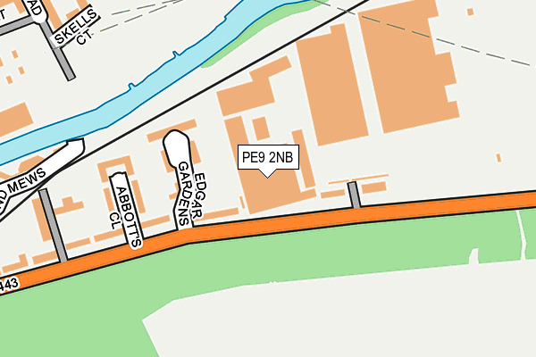 PE9 2NB map - OS OpenMap – Local (Ordnance Survey)