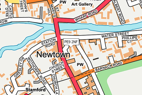 PE9 2NF map - OS OpenMap – Local (Ordnance Survey)