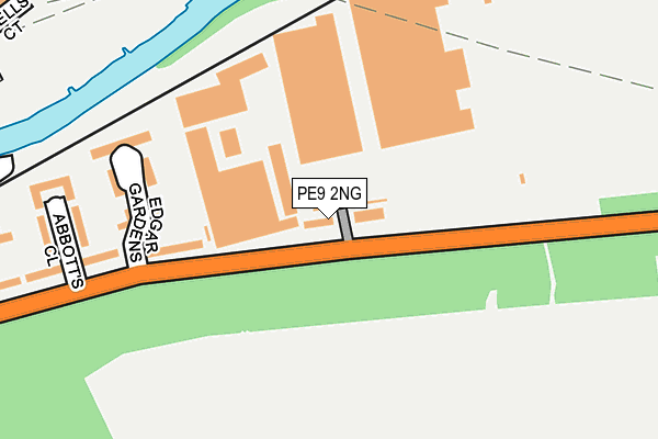 PE9 2NG map - OS OpenMap – Local (Ordnance Survey)