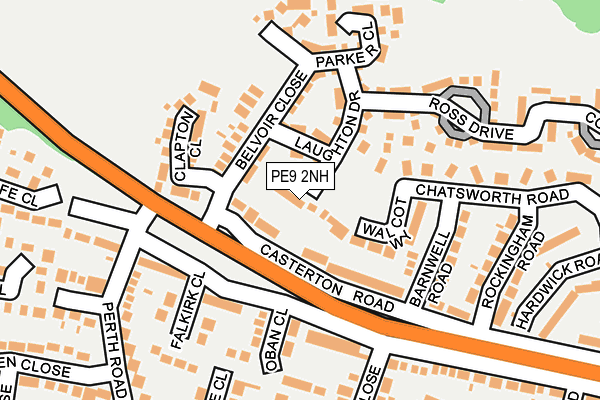 PE9 2NH map - OS OpenMap – Local (Ordnance Survey)