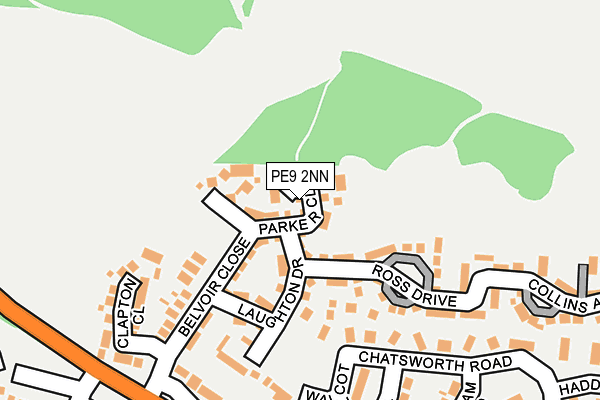 PE9 2NN map - OS OpenMap – Local (Ordnance Survey)