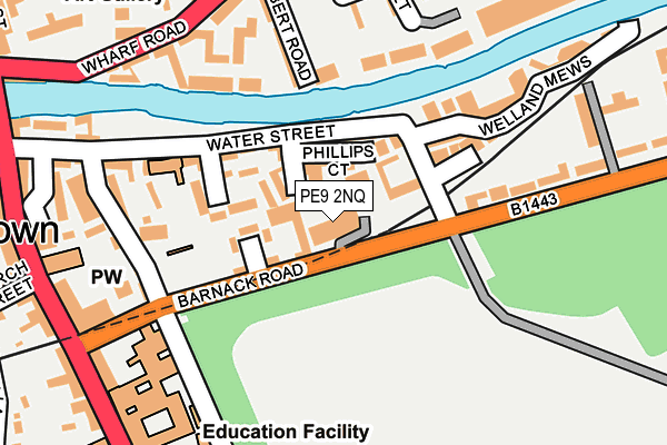 PE9 2NQ map - OS OpenMap – Local (Ordnance Survey)