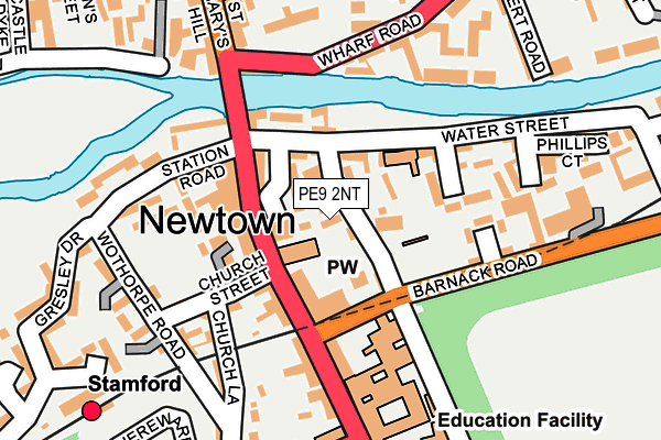 PE9 2NT map - OS OpenMap – Local (Ordnance Survey)