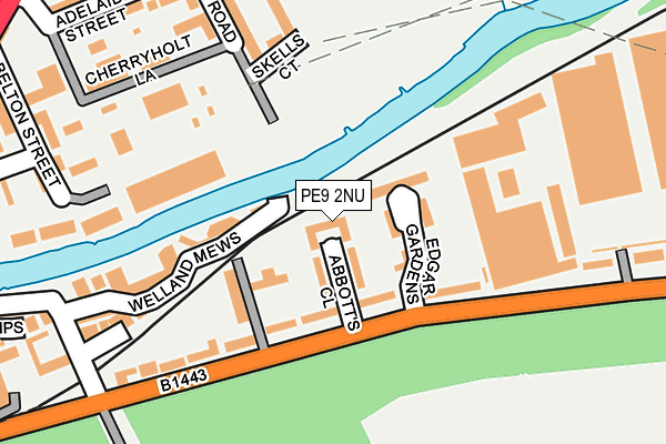 PE9 2NU map - OS OpenMap – Local (Ordnance Survey)