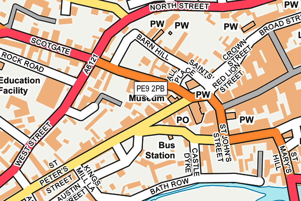 PE9 2PB map - OS OpenMap – Local (Ordnance Survey)