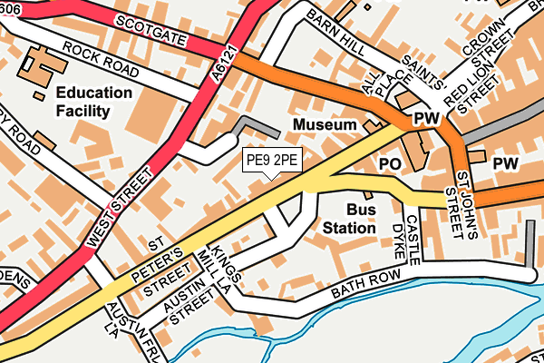 PE9 2PE map - OS OpenMap – Local (Ordnance Survey)