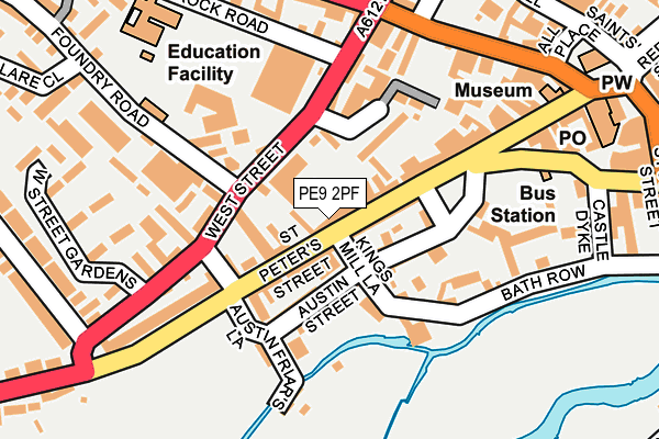 Map of BULL & COPE LTD at local scale