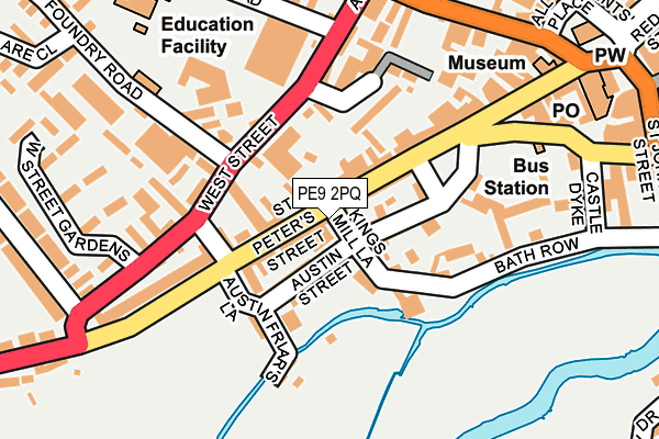 PE9 2PQ map - OS OpenMap – Local (Ordnance Survey)