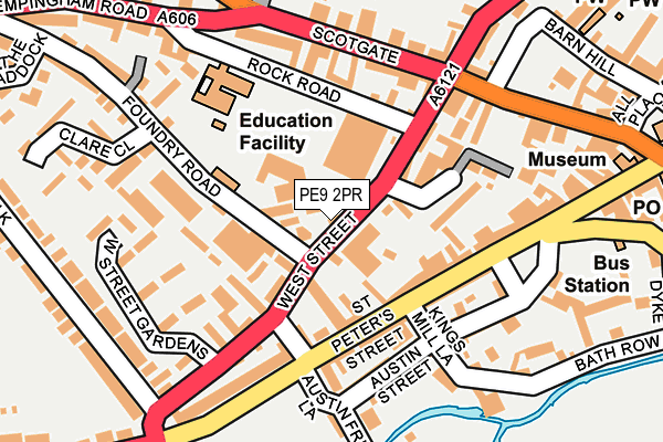 PE9 2PR map - OS OpenMap – Local (Ordnance Survey)