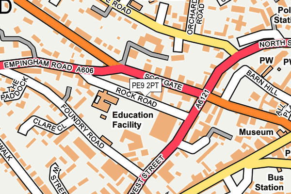 PE9 2PT map - OS OpenMap – Local (Ordnance Survey)