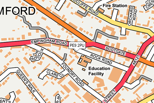 PE9 2PU map - OS OpenMap – Local (Ordnance Survey)