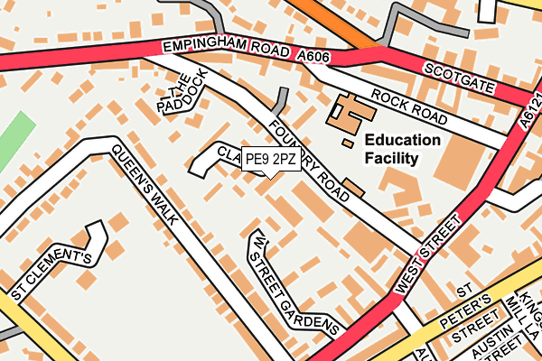 PE9 2PZ map - OS OpenMap – Local (Ordnance Survey)