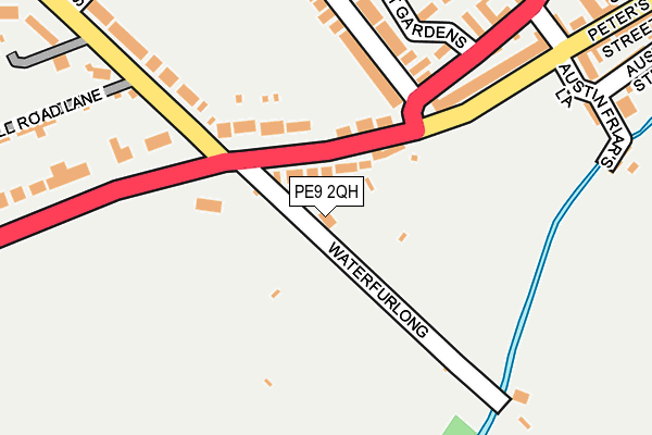 PE9 2QH map - OS OpenMap – Local (Ordnance Survey)