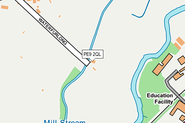 PE9 2QL map - OS OpenMap – Local (Ordnance Survey)