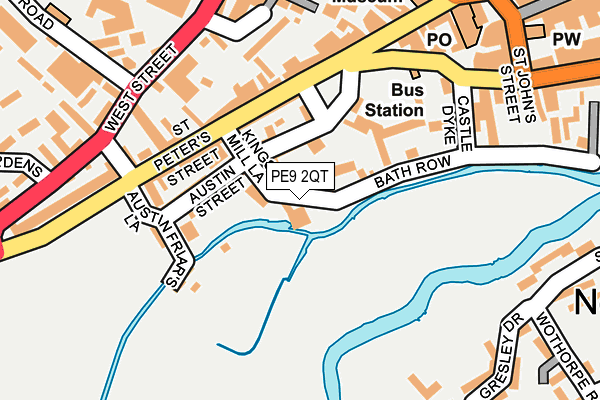 PE9 2QT map - OS OpenMap – Local (Ordnance Survey)