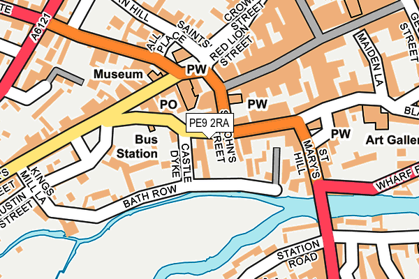 PE9 2RA map - OS OpenMap – Local (Ordnance Survey)